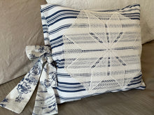 Load image into Gallery viewer, pillows with vintage doilles