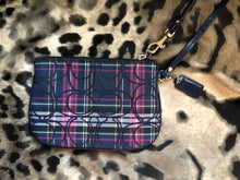 Load image into Gallery viewer, consignment bag - Coach, navy plaid