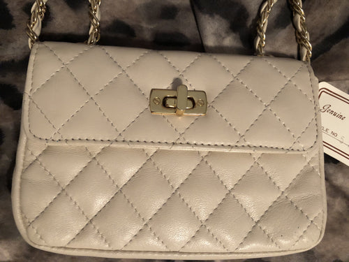 consignment bag - smaller quilted leather