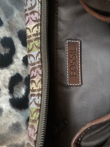 consignment bag - Fossil, brown canvas