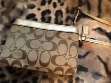 Load image into Gallery viewer, consignment bag - Coach gold +canvas