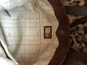consignment bag - Ralph Lauren tote, brown suede