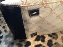 Load image into Gallery viewer, consignment bag - Ralph Lauren tote, cream + dk brown